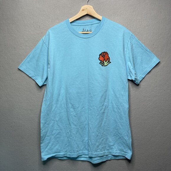 A-Lab Withered Rose Pacific Blue T-Shirt Men L - Picture 1 of 6